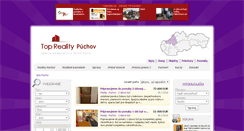 Desktop Screenshot of byty.reality-puchov.eu