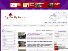 Tablet Screenshot of priestory.reality-puchov.eu