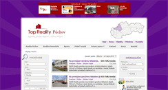 Desktop Screenshot of objekty.reality-puchov.eu